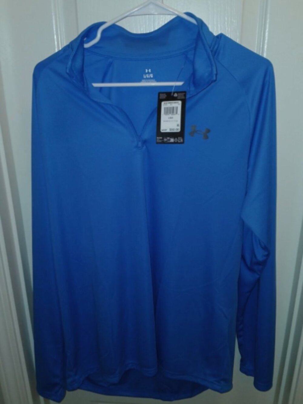 New Under Armour Mens Velocity 2.0 Lightweight 1/4 Zip Long Sleeve Large